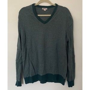 ✅merona V Neck Pullover Long Sleeve Stretchy Cotton Sweater Sz XL